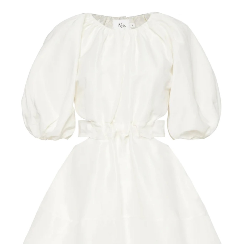 AJE Psychadelia Cutout Mini Dress Ivory • Size 6 AU • RRP $525 AUD - Picture 7 of 13